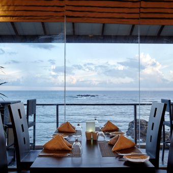 Ocean view dining at Garton's Cape