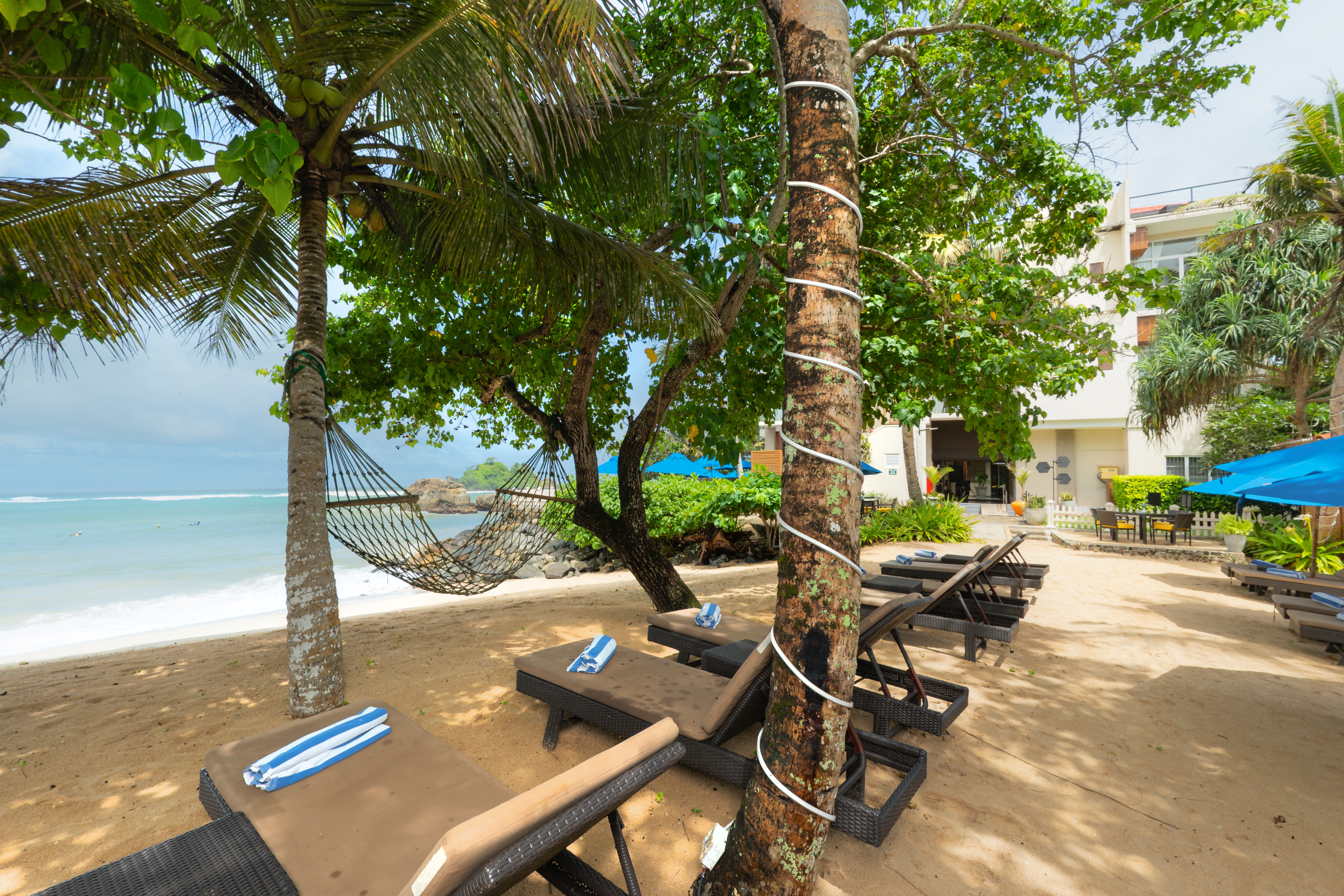 Beachside setting